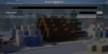 ������� Render Scale ��� Minecraft 26.1.2