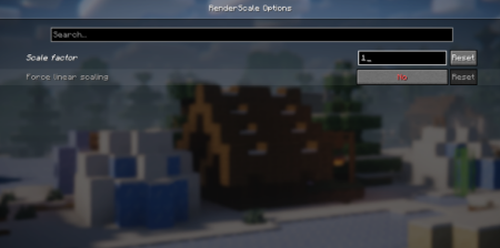 ������� Render Scale ��� Minecraft 26.2