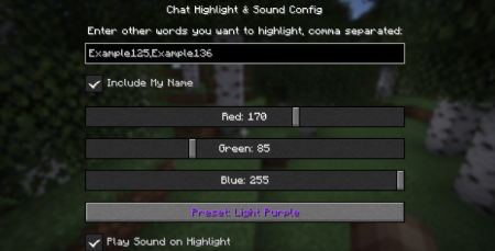������� Chat Highlight N Sound ��� Minecraft 26.1.1