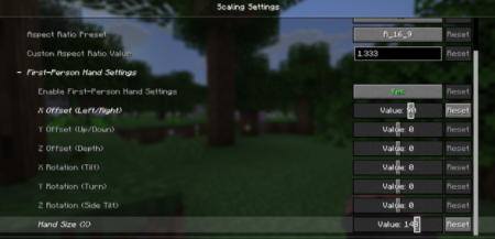 ������� Rescale Aspect Ratio ��� Minecraft 26.1.2