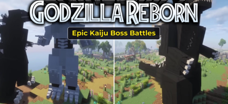 ������� Godzilla Reborn ��� Minecraft 1.21.7