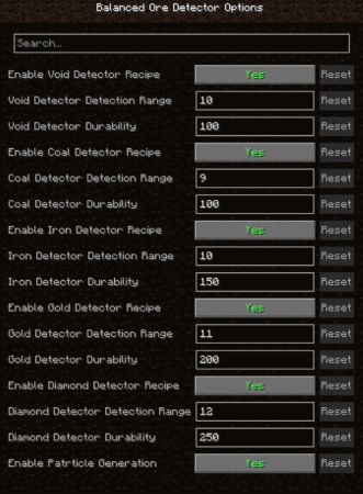 ������� Balanced Ore Detector ��� Minecraft 26.1.2