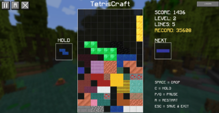 ������� Tetris Craft ��� Minecraft 26.1.1