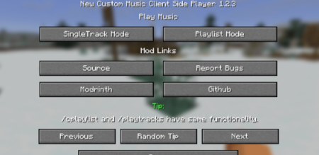 ������� New Custom Music Client Side Player ��� Minecraft 26.1.2