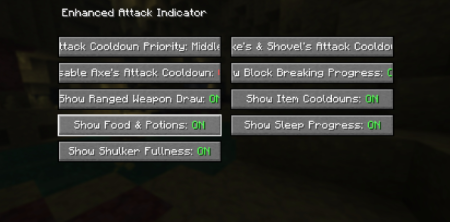 ������� Enhanced Attack Indicator ��� Minecraft 26.2