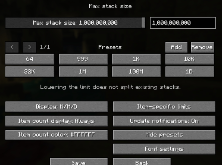 ������� Stack Plus ��� Minecraft 26.2