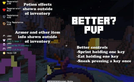 ������� Better PvP ��� Minecraft 26.3