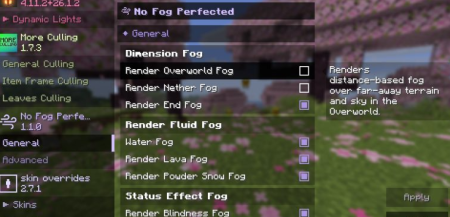 ������� No Fog Perfected ��� Minecraft 26.2