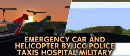 ������� Emergency Car and Helicopter by JCC Police Taxis ��� Minecraft 1.20.1